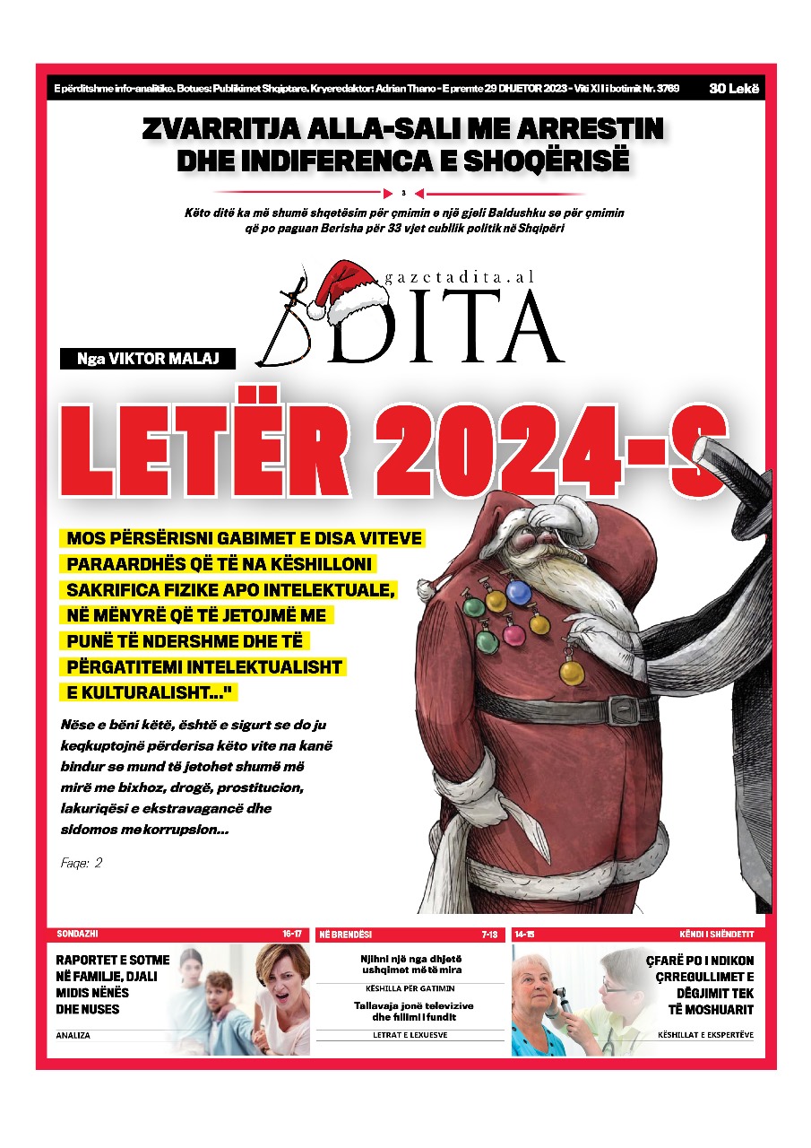 29 Dhjetor 2023 - Gazeta Dita