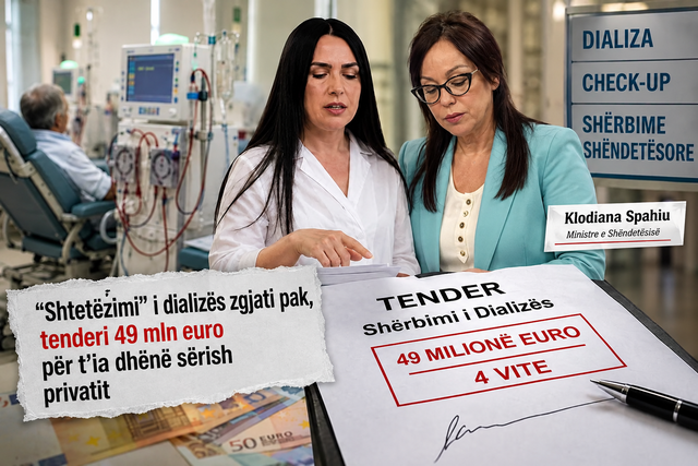 Spahiu shkarkon drejtoreshën e Sterilizimit  pasi dha tenderin 50 mln euro të dializës